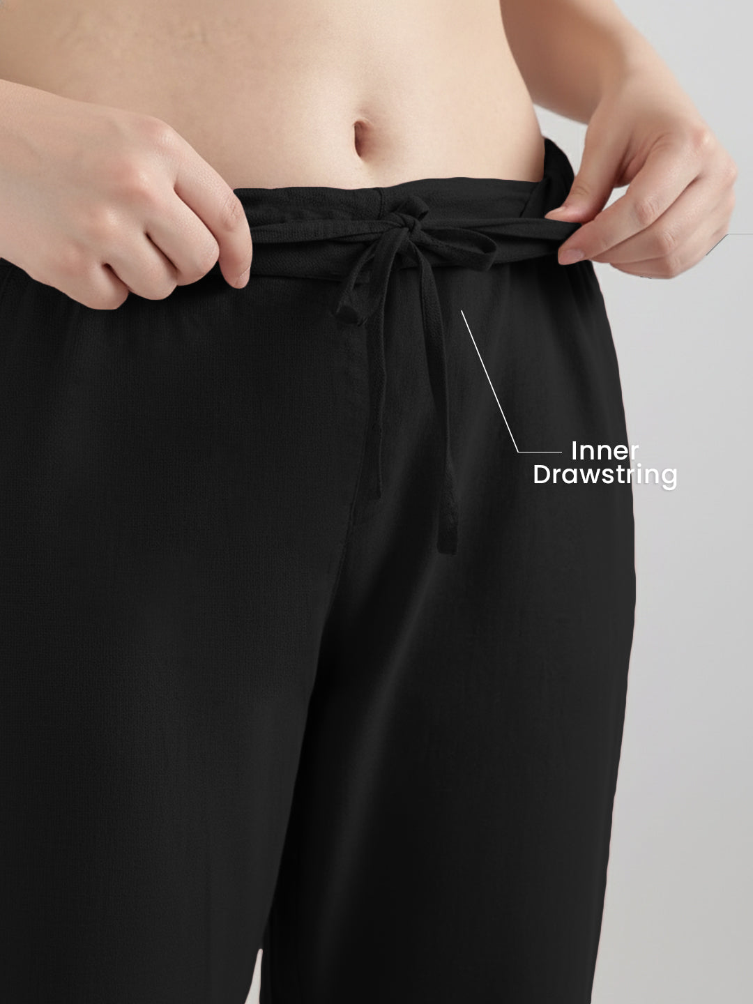 Black Formal Airy Linen Pants