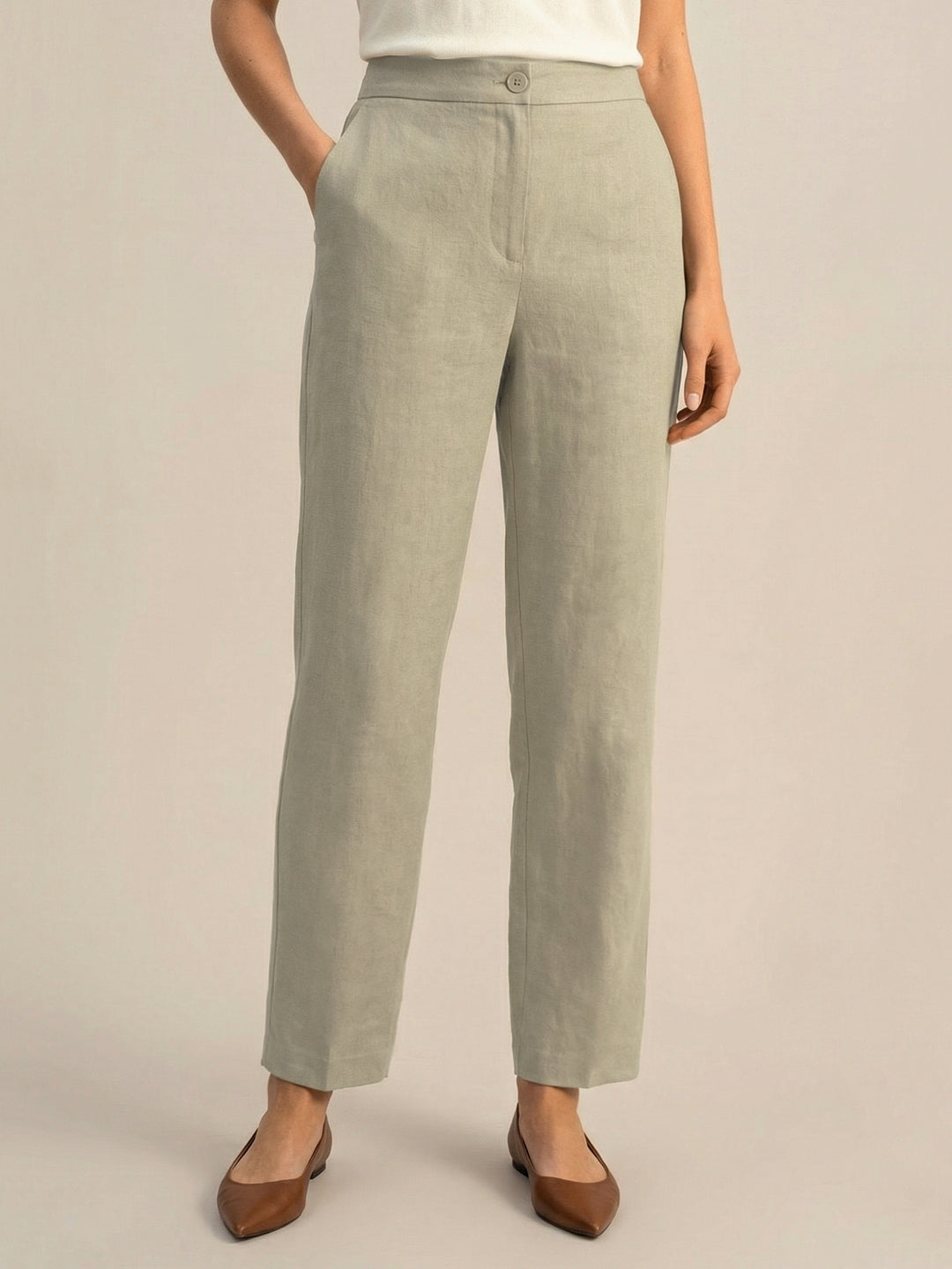 Airy Linen Formal Pants