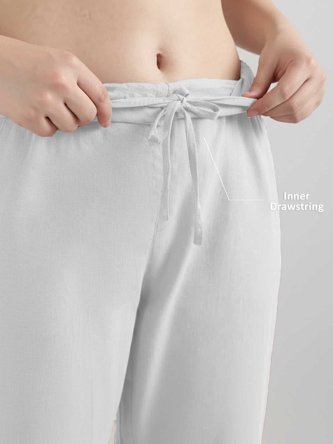 White Airy Linen Pants