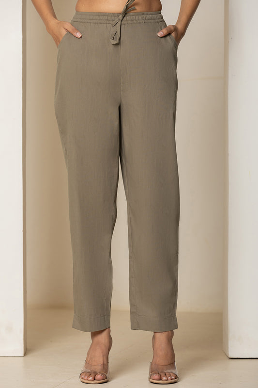 Light Brown Everyday Cotton Pants