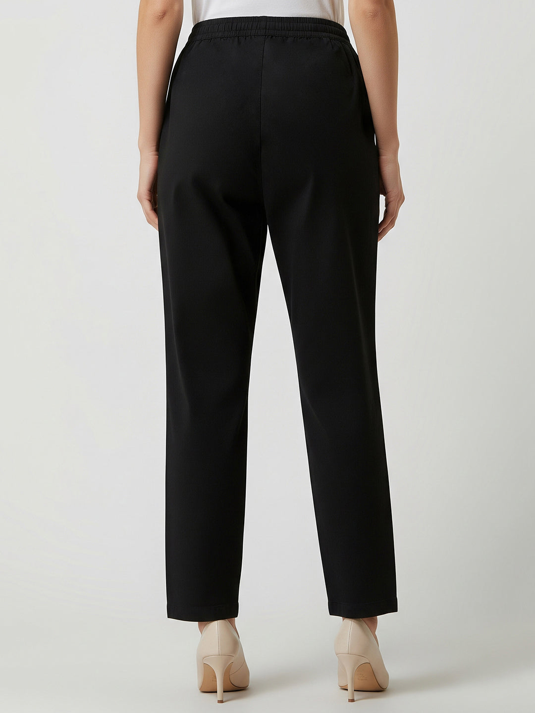 Black Everyday Cotton Pants