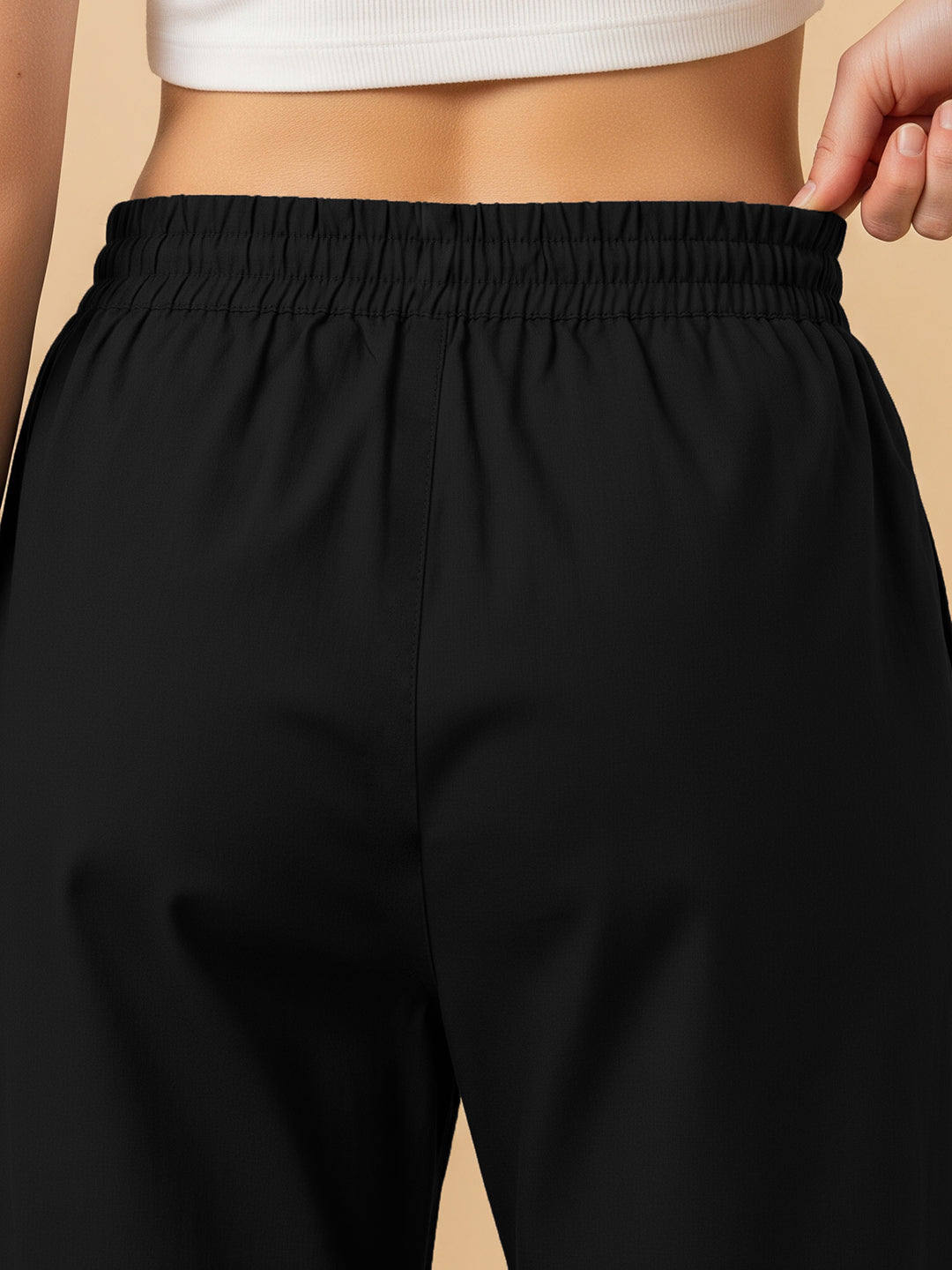 Black Everyday Cotton Pants