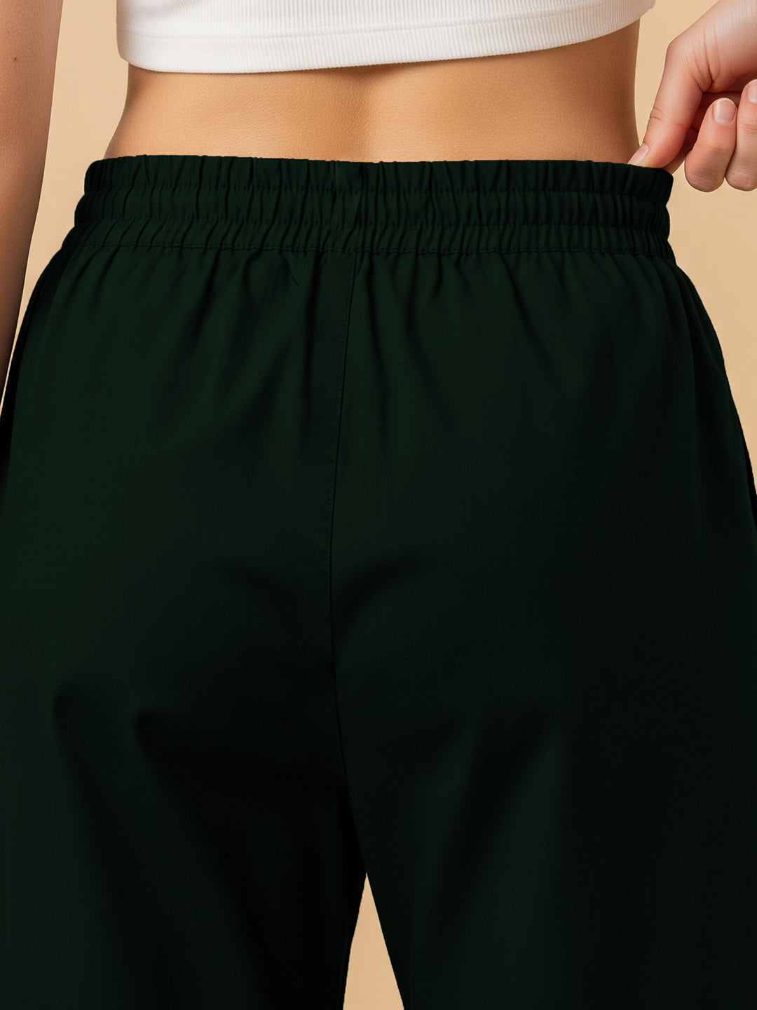 Bottle Green Everyday Cotton Pants