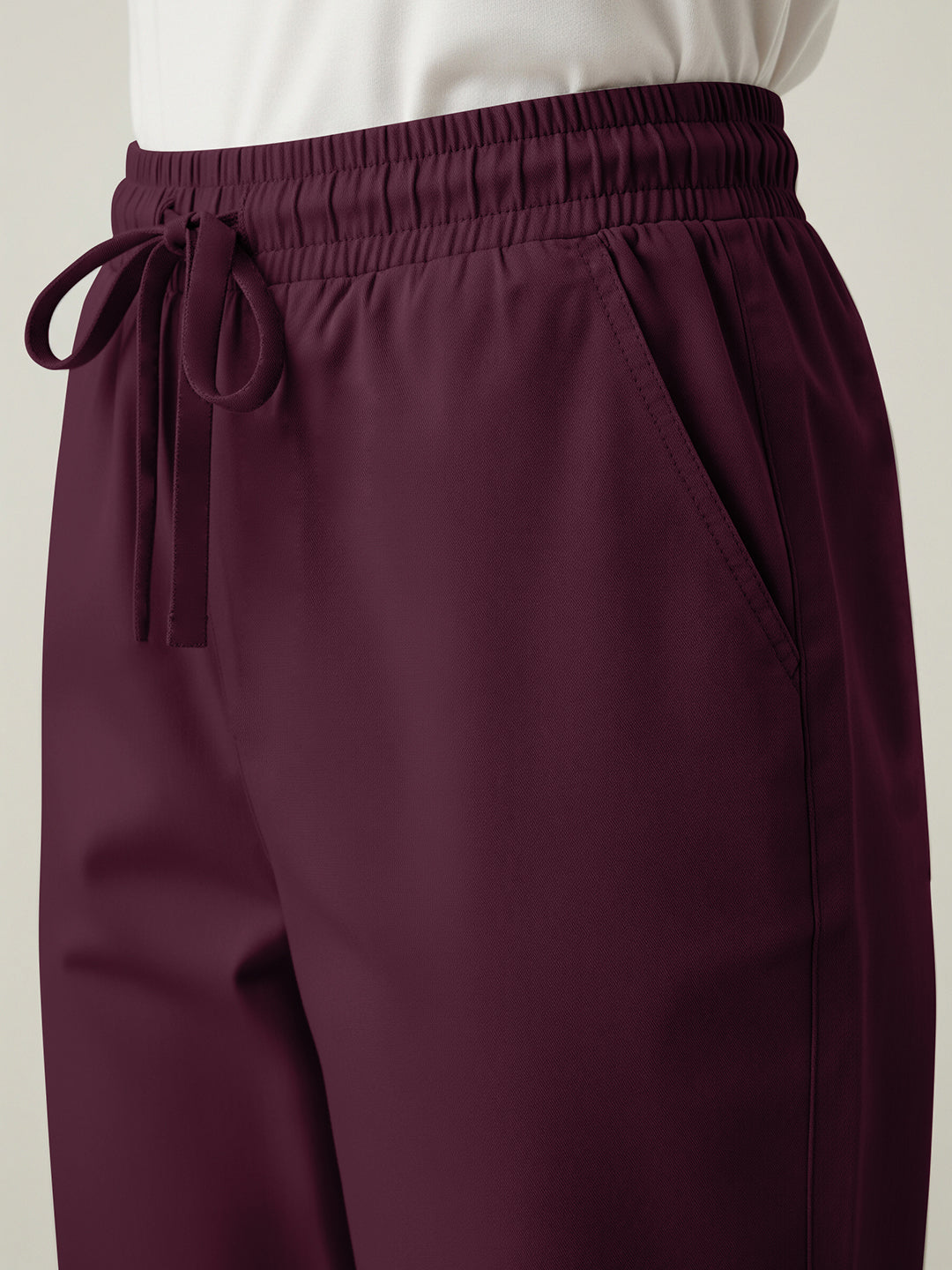 Burgundy Everyday Cotton Pants