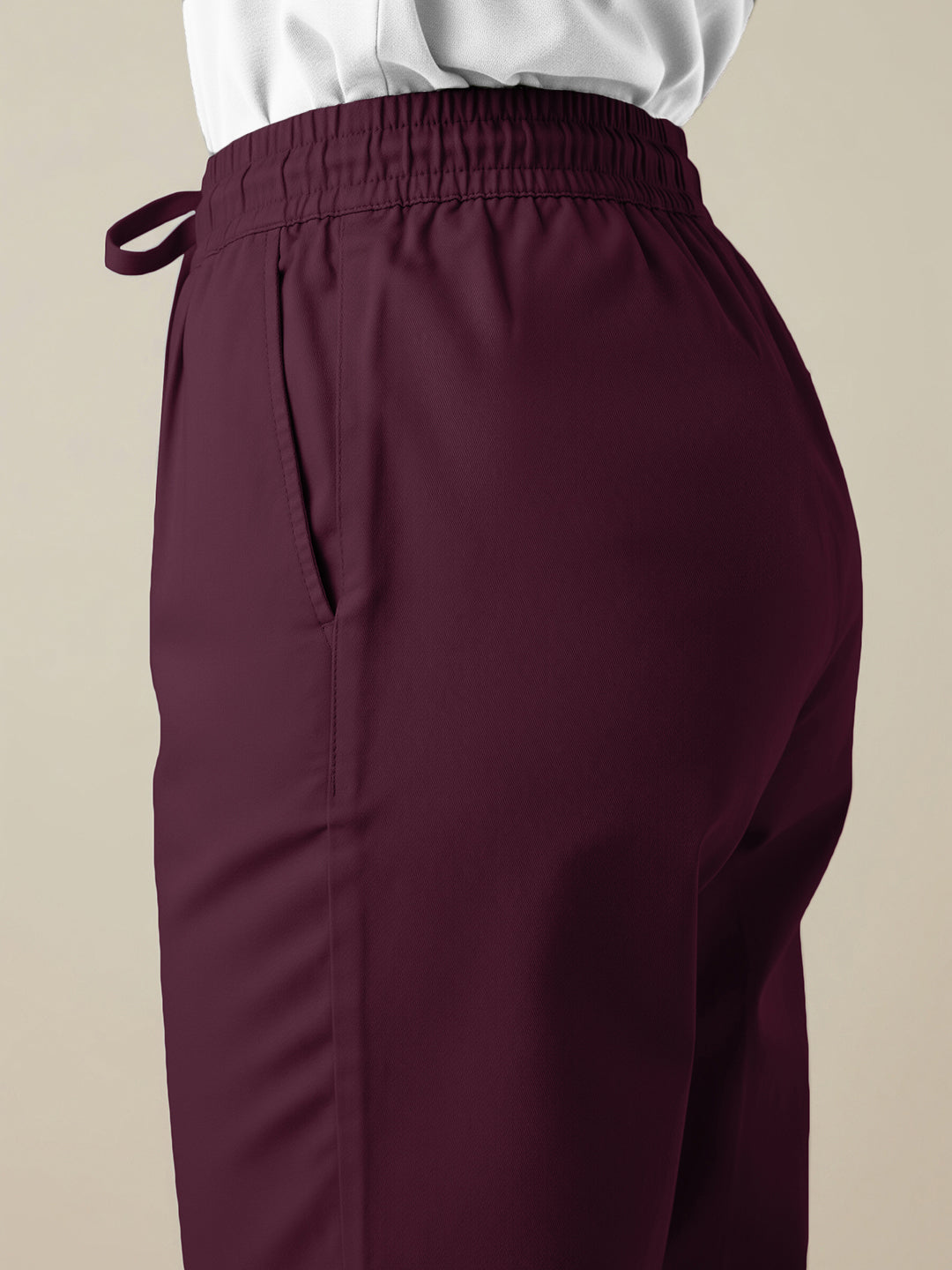Burgundy Everyday Cotton Pants