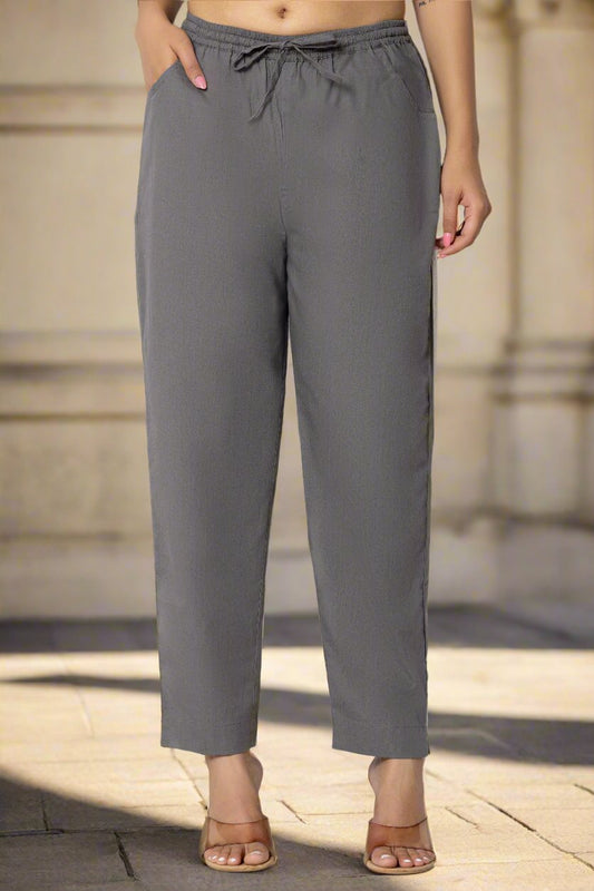 Dark Grey Everyday Cotton Pants