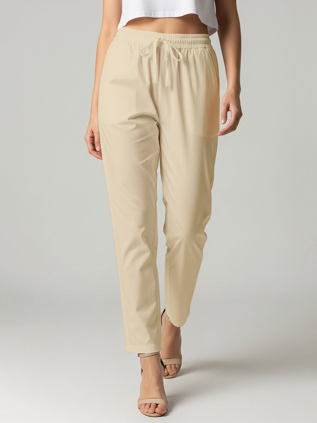 Cream Everyday Cotton Pants