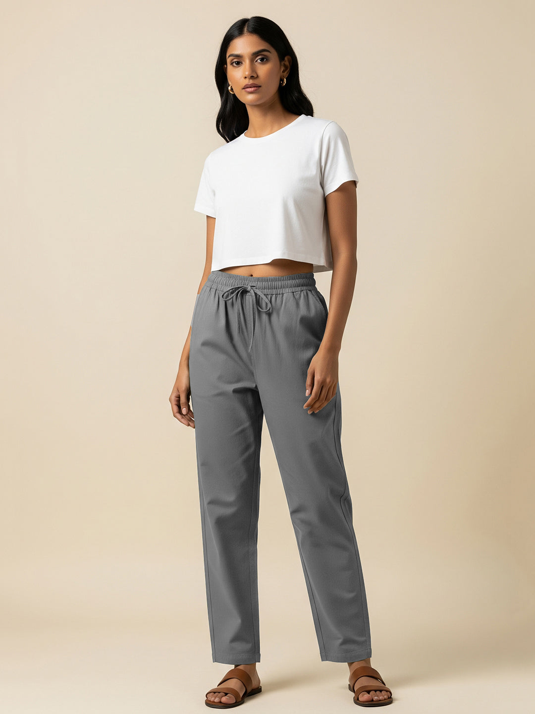 Dark Grey Everyday Cotton Pants