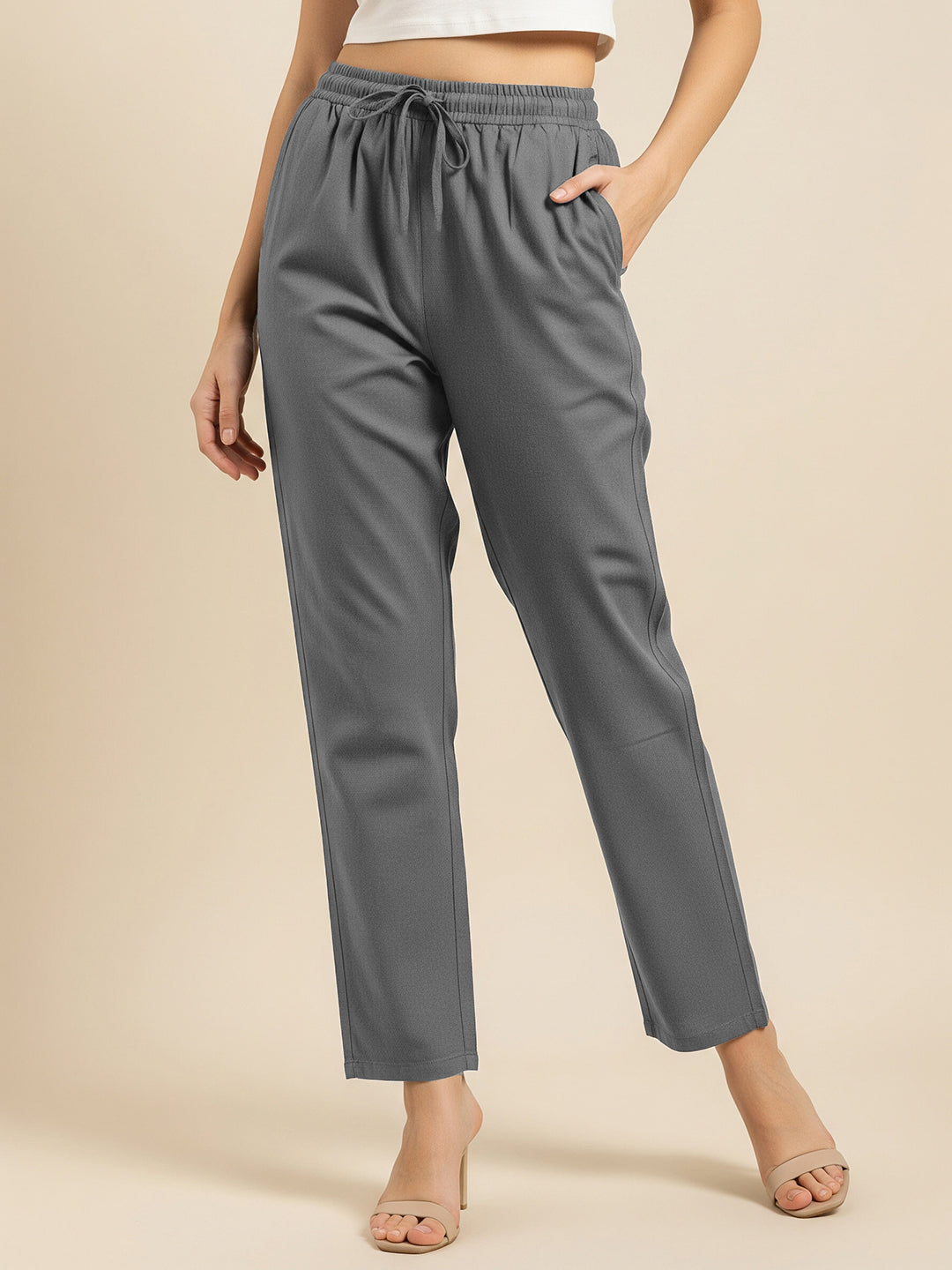 Dark Grey Everyday Cotton Pants