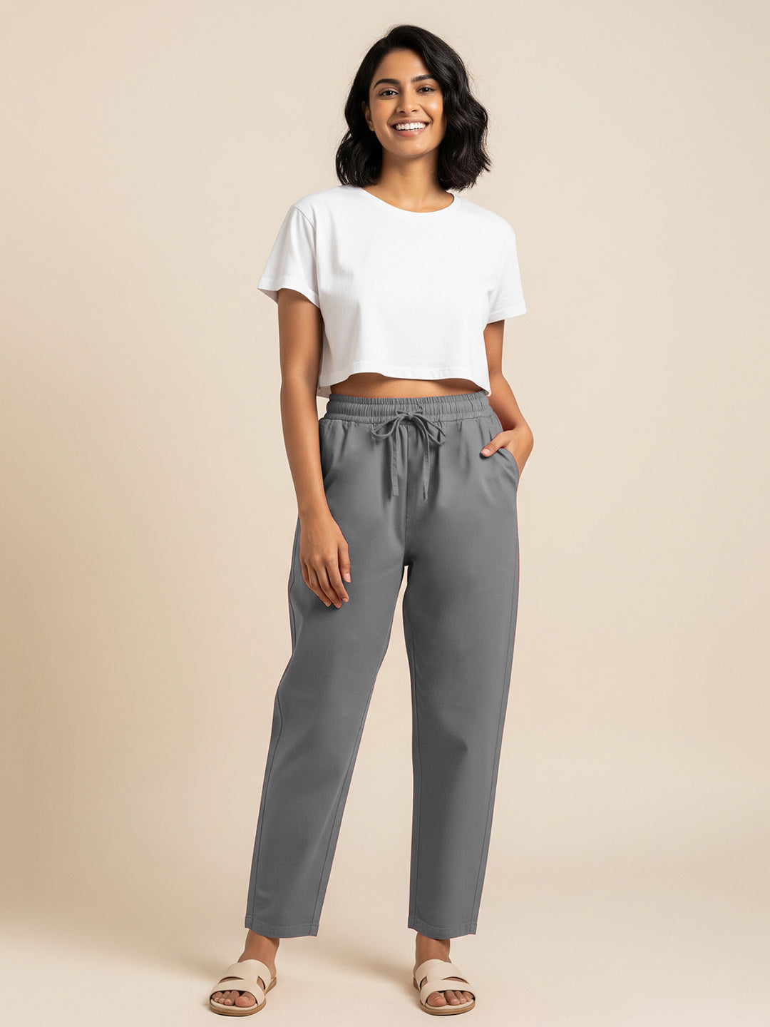 Dark Grey Everyday Cotton Pants