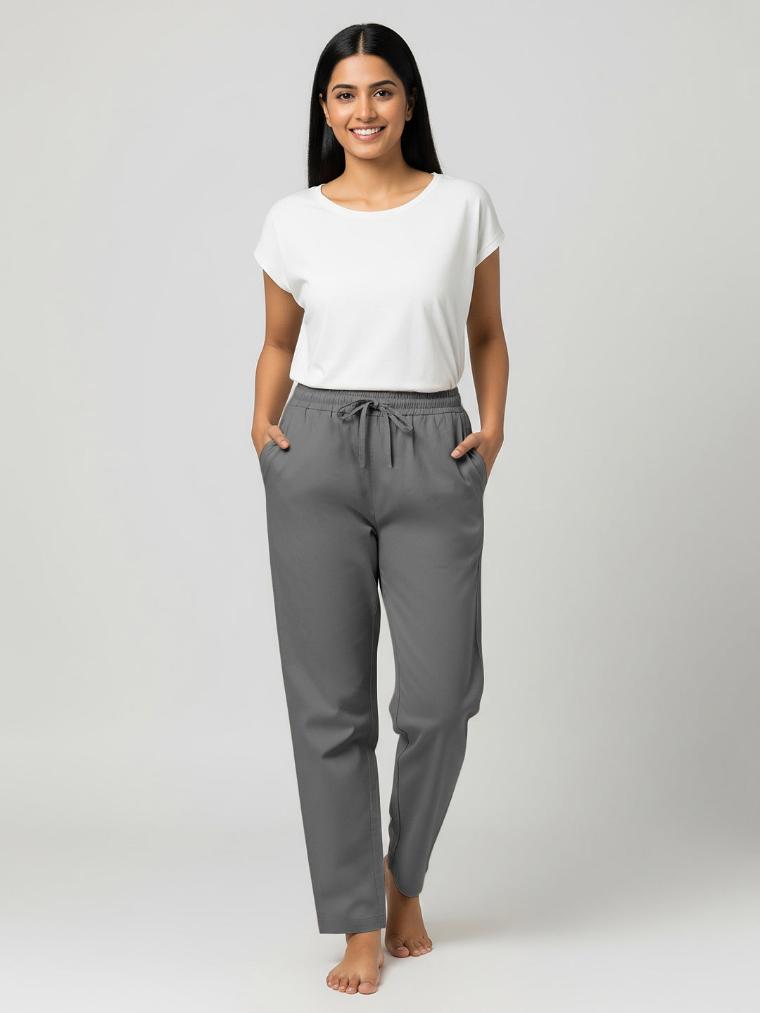 Dark Grey Everyday Cotton Pants