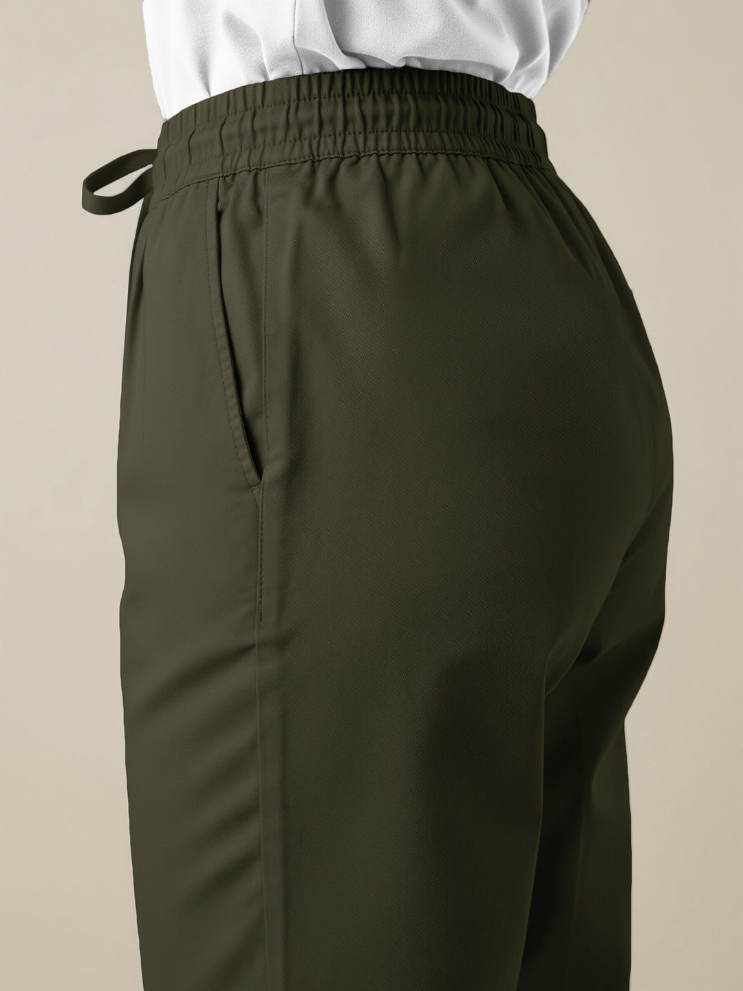 Olive Everyday Cotton Pants