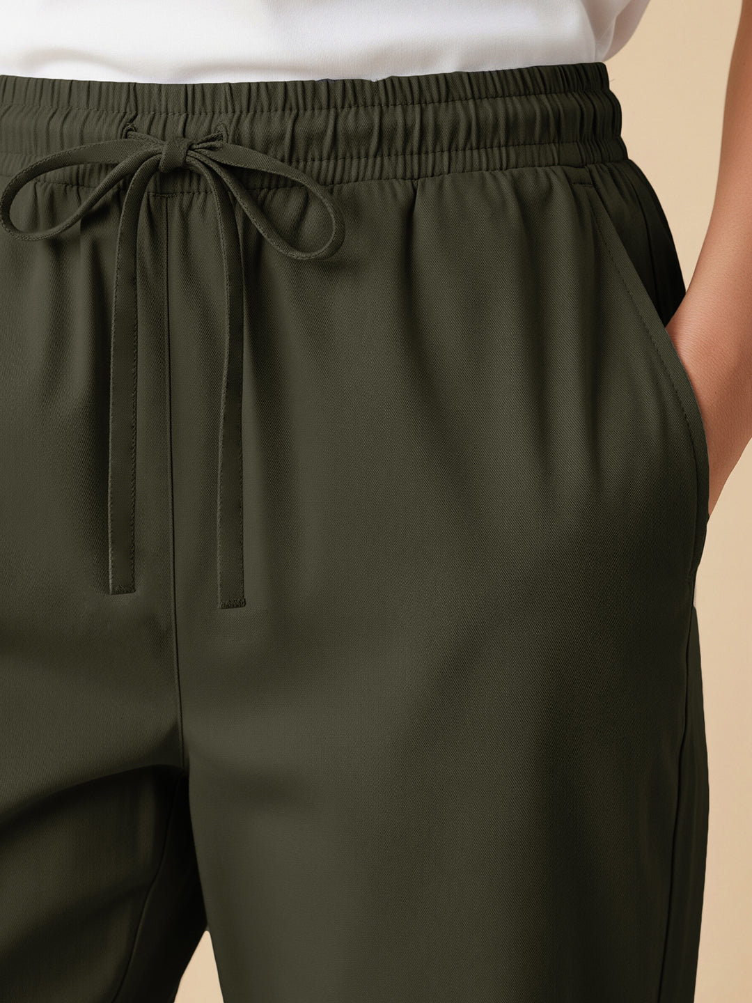 Olive Everyday Cotton Pants