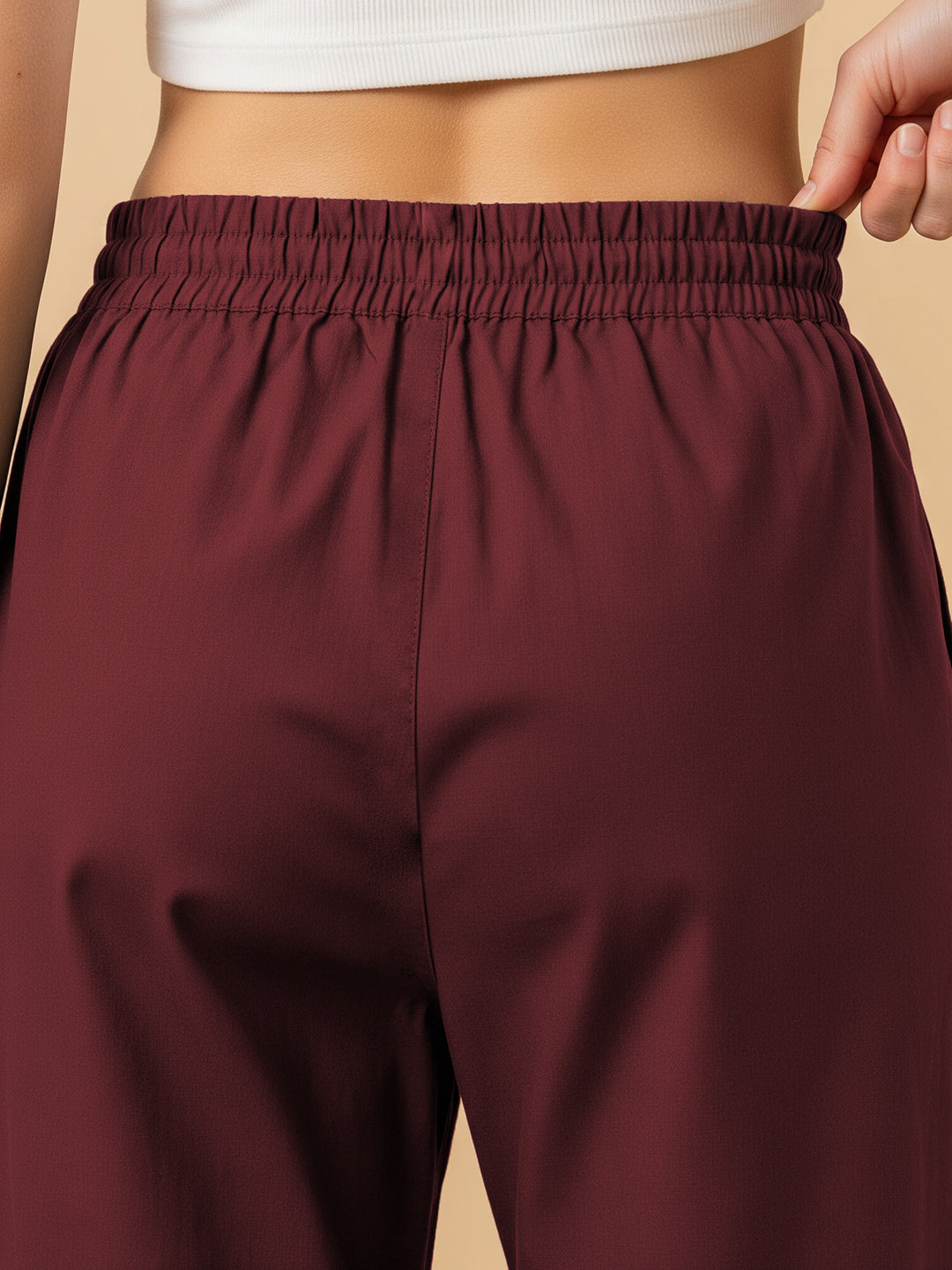 Maroon Everyday Cotton Pants