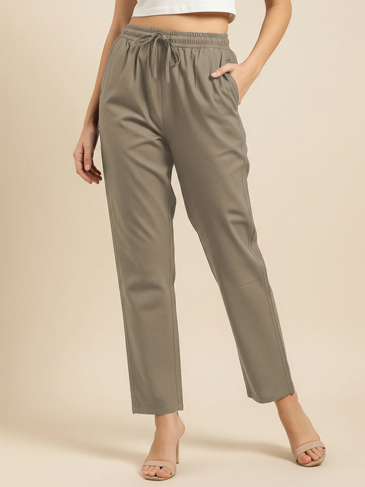 Light Brown Everyday Cotton Pants