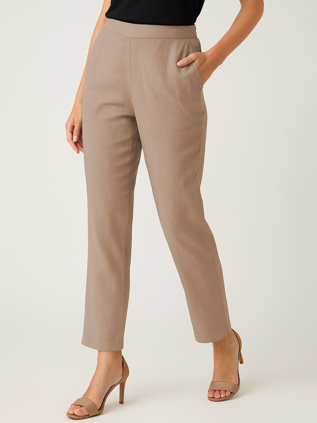 Light Brown Airy Linen Pants