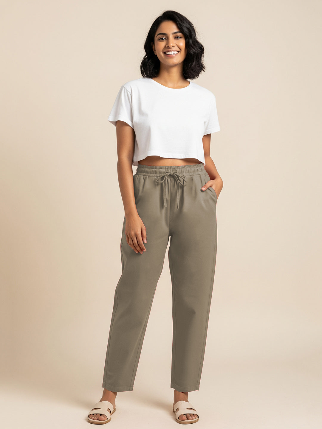 Light Brown Everyday Cotton Pants