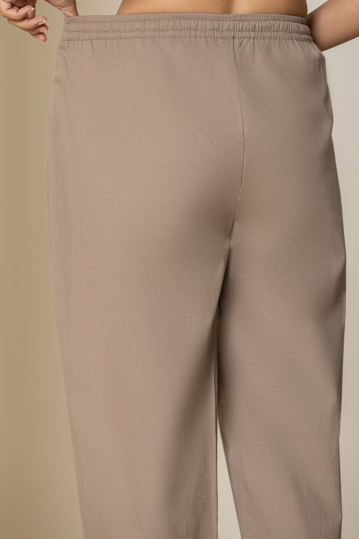 Light Brown Everyday Cotton Pants