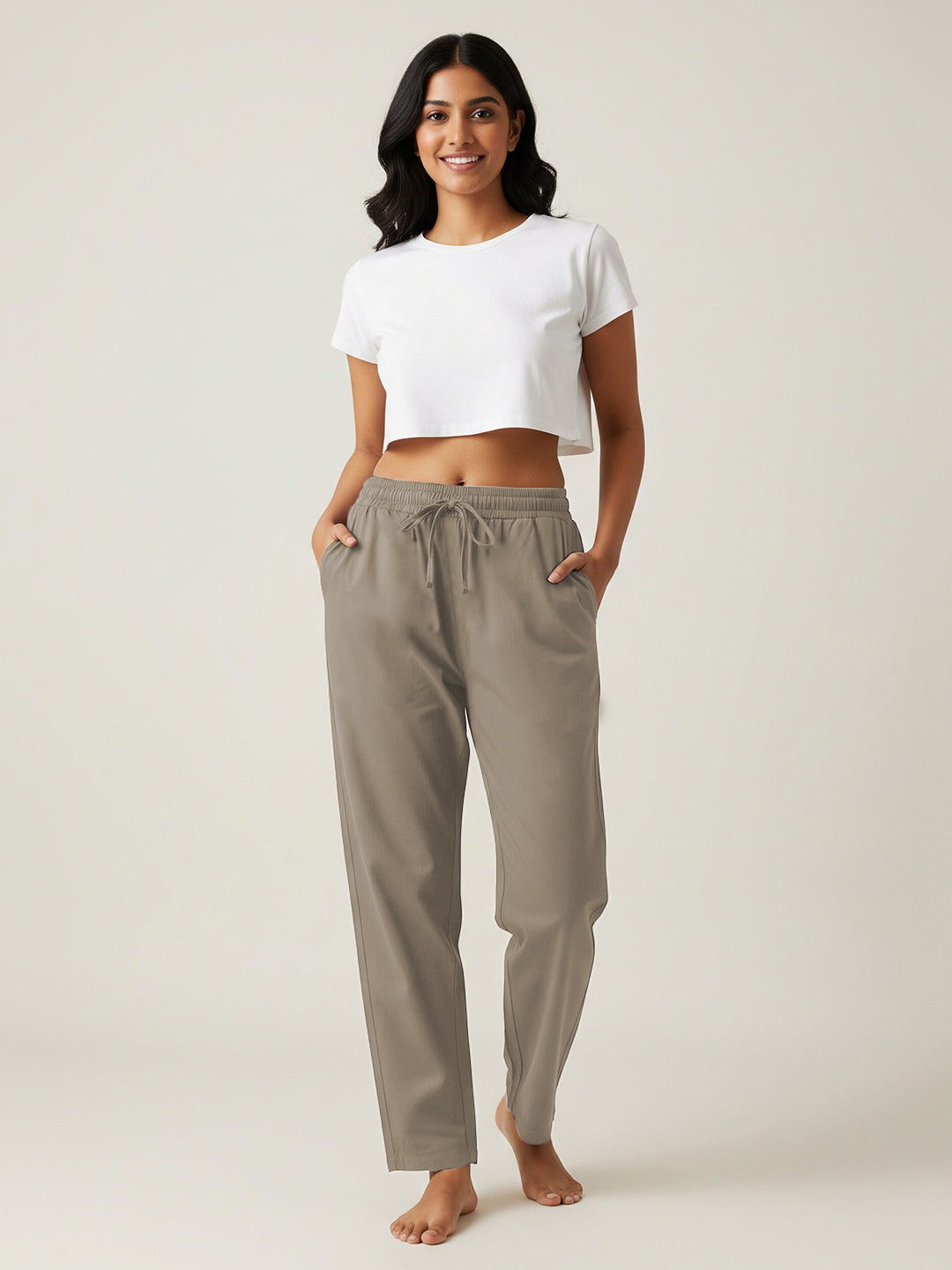 Light Brown Everyday Cotton Pants