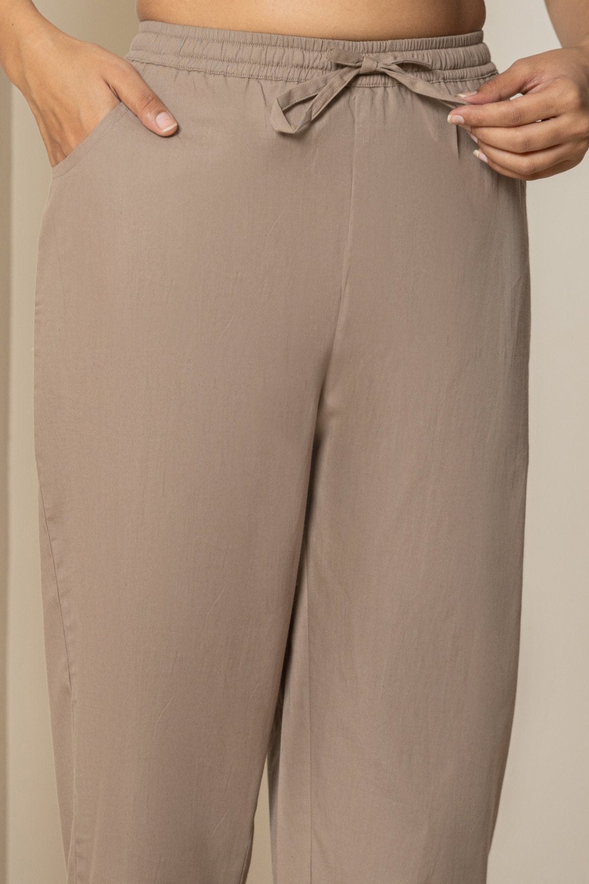 Light Brown Everyday Cotton Pants