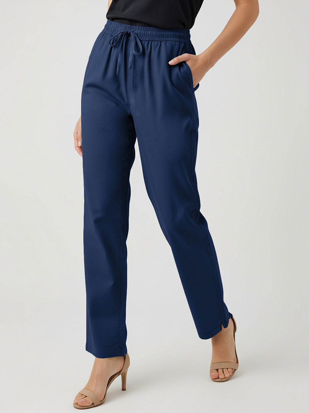 Navy Everyday Cotton Pants
