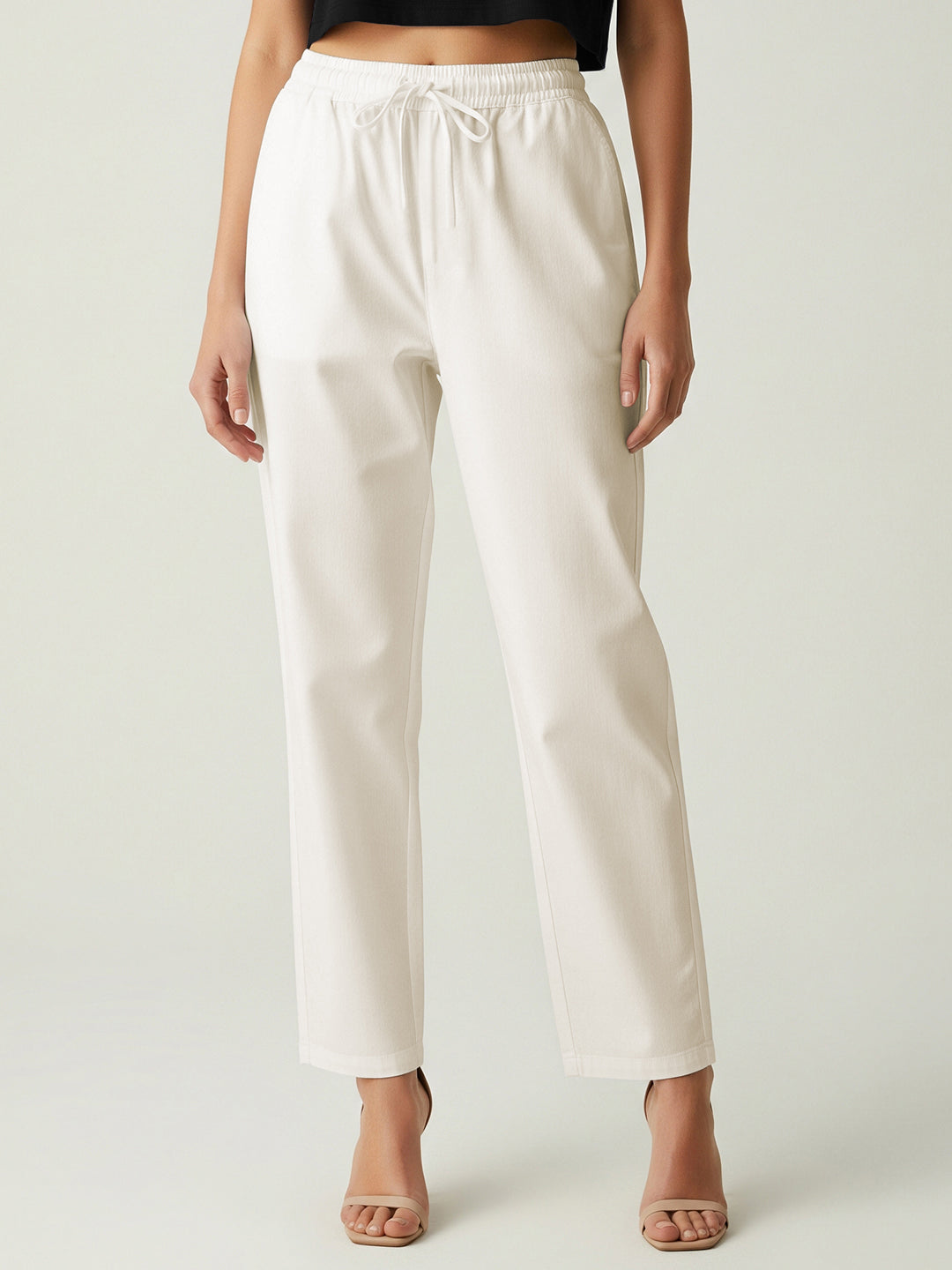 Off White Everyday Cotton Pants