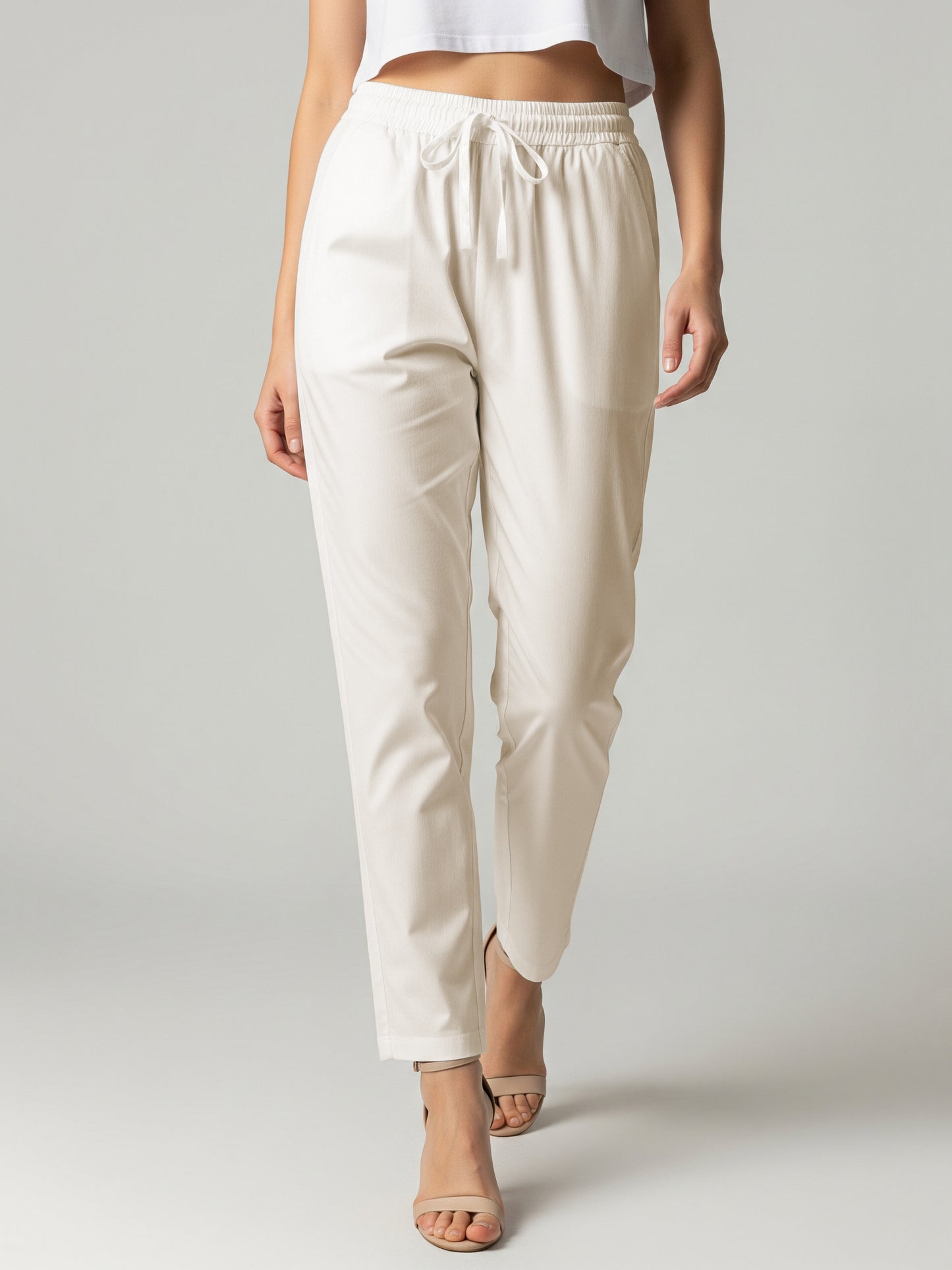 Off White Everyday Cotton Pants