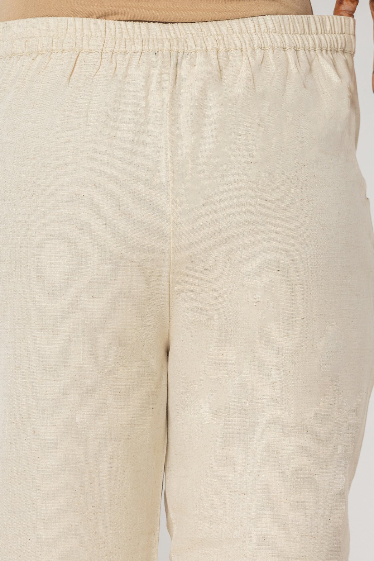 Off-White Airy Linen Pants