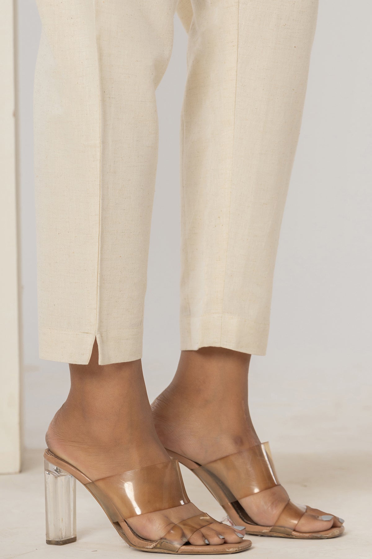 Off-White Airy Linen Pants