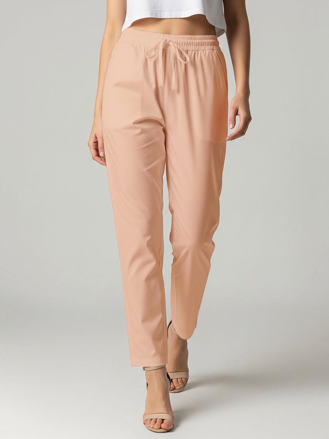 Peach Everyday Cotton Pants