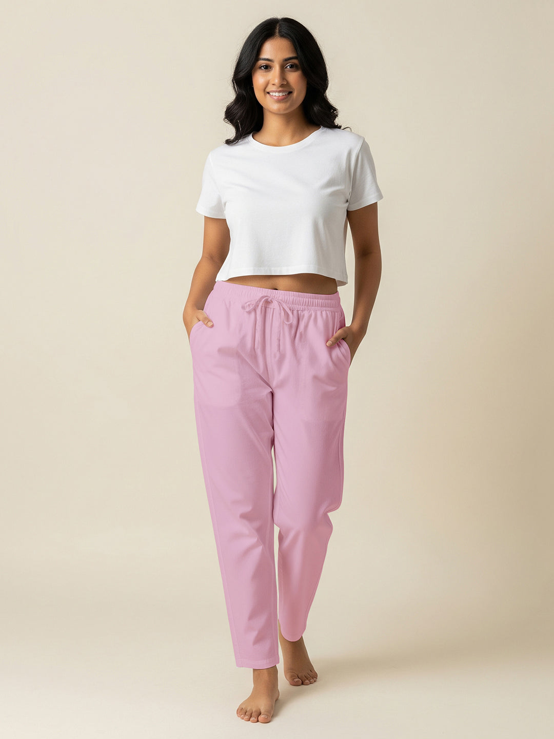 Pink Everyday Cotton Pants