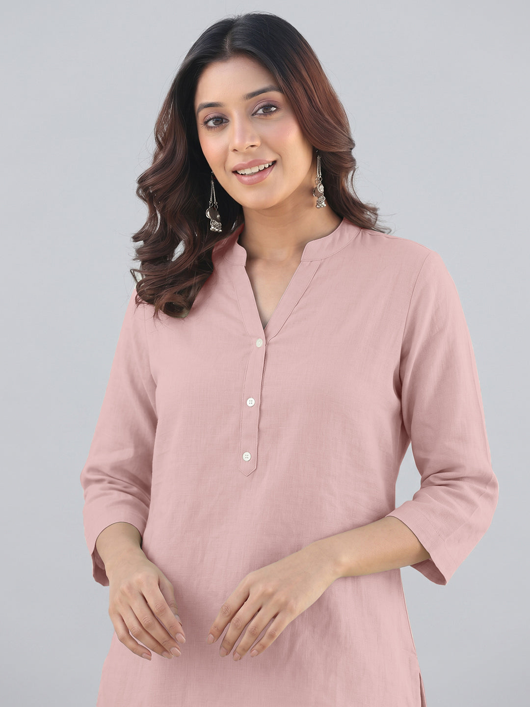 Rose Pink Airy Linen Top