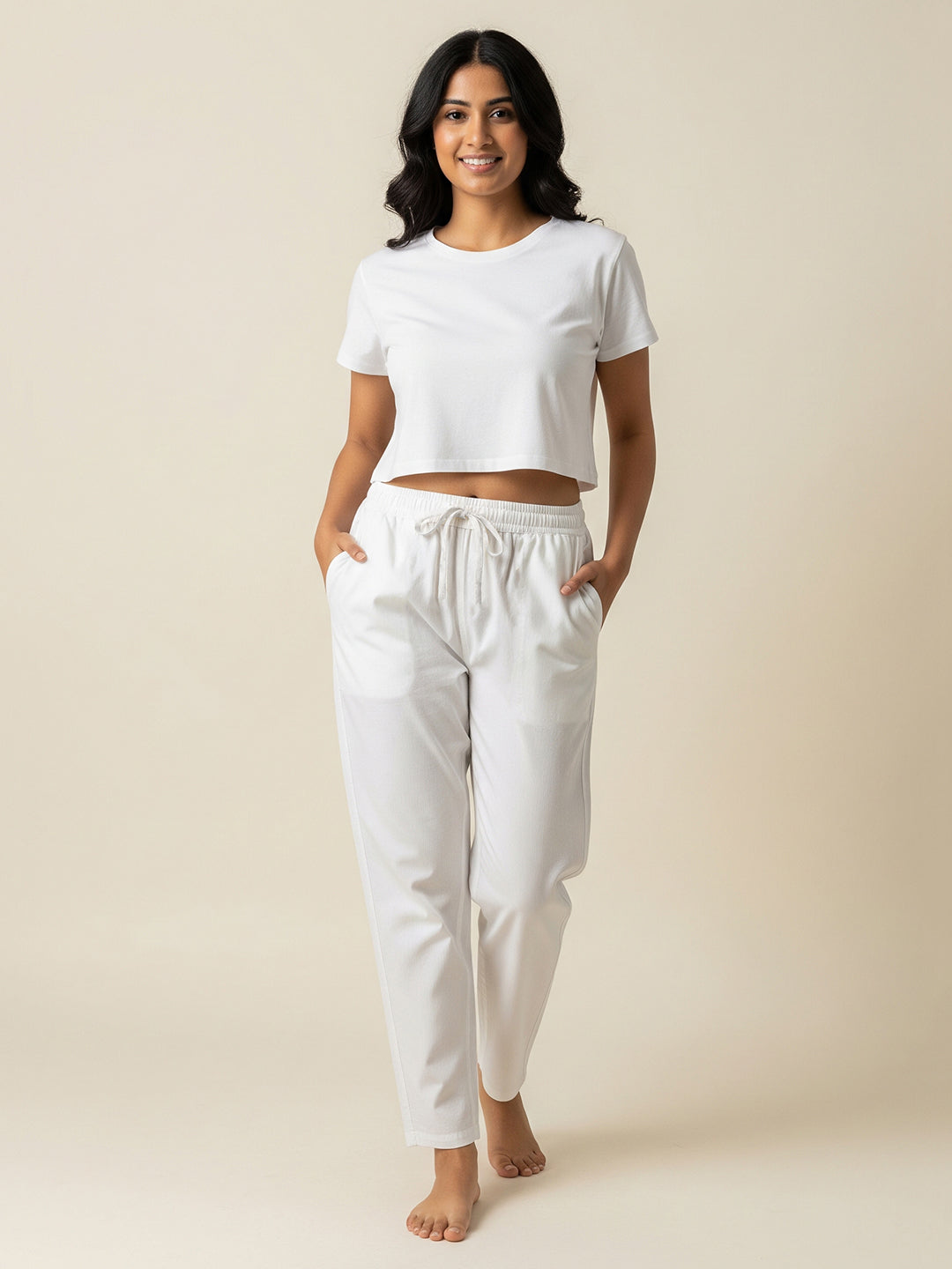 White Everyday Cotton Pants