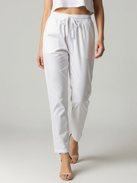 White Everyday Cotton Pants