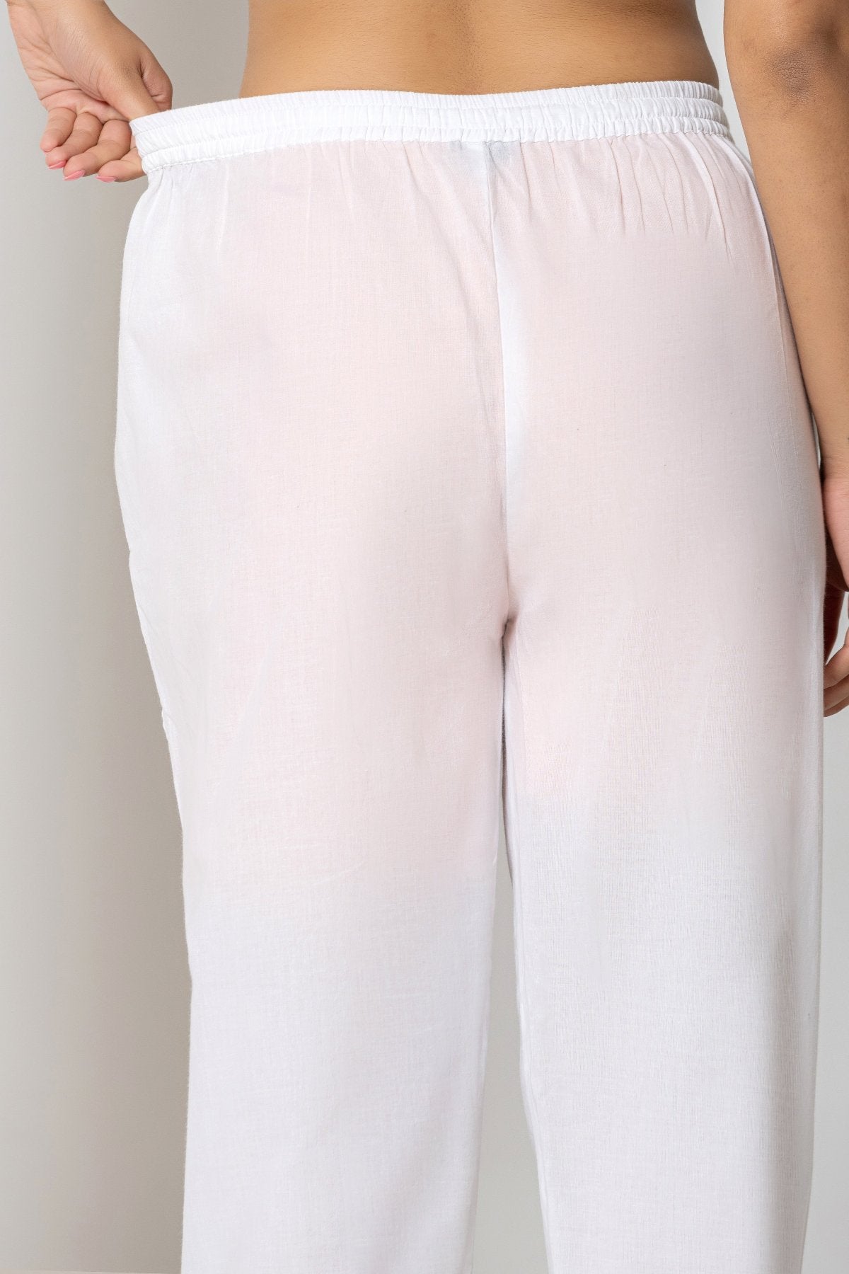 White Everyday Cotton Pants