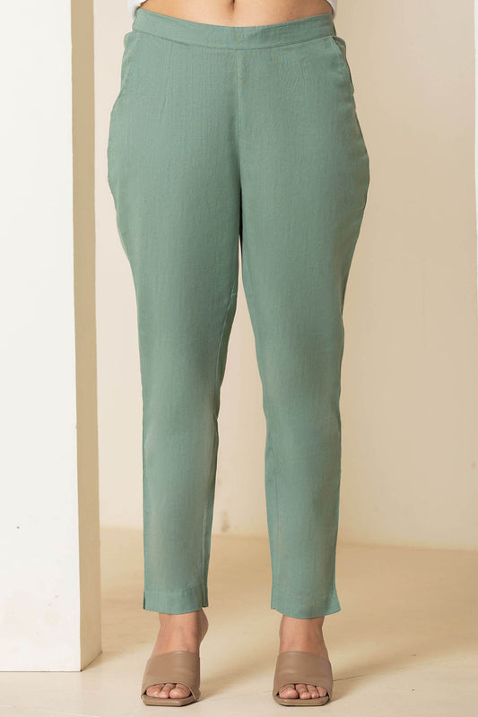 Sage Green Airy Linen Pants