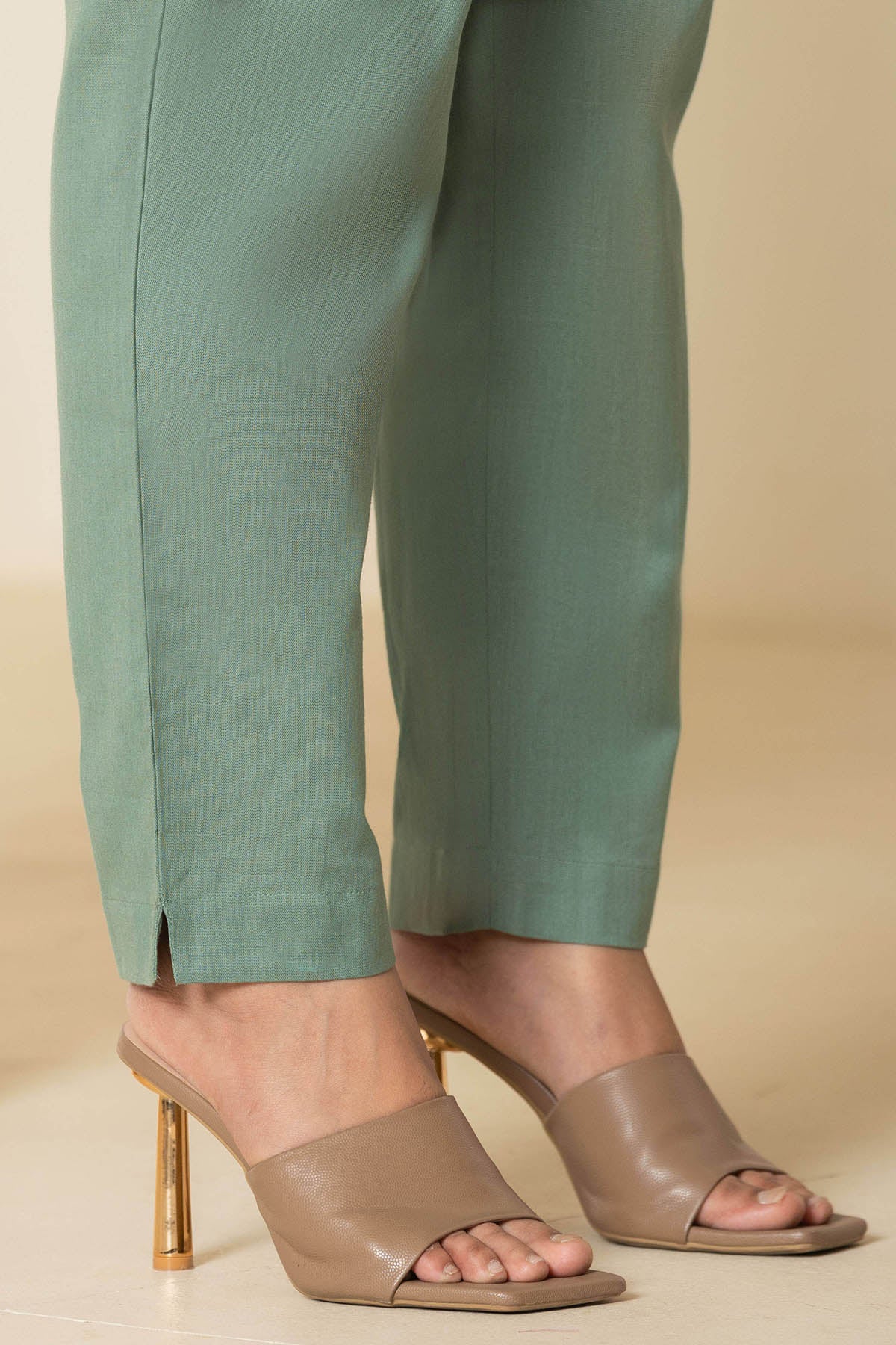 Sage Green Airy Linen Pants