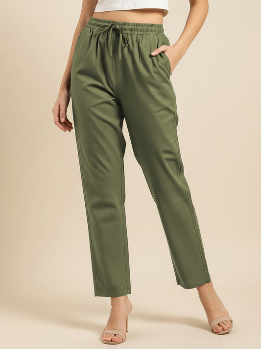Sage Green Everyday Cotton Pants