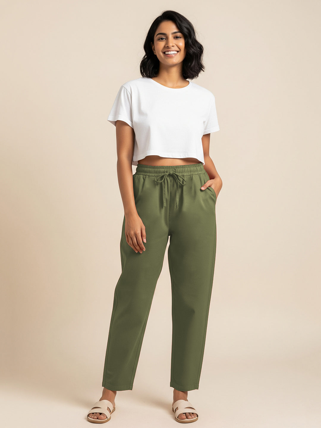 Sage Green Everyday Cotton Pants
