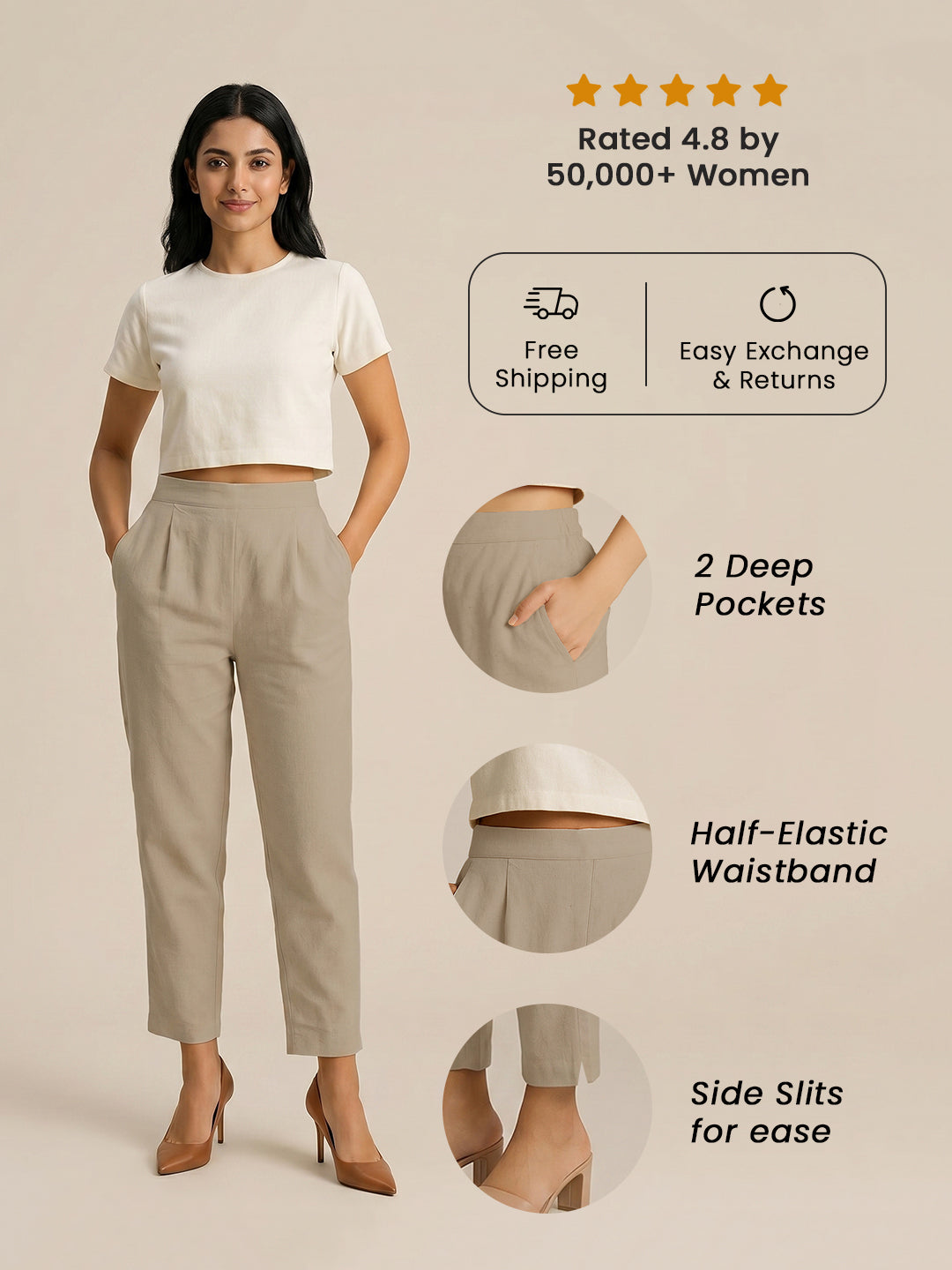 Earthy Airy Linen Pants