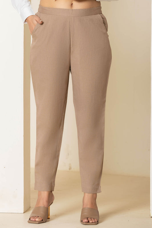 Light Brown Airy Linen Pants